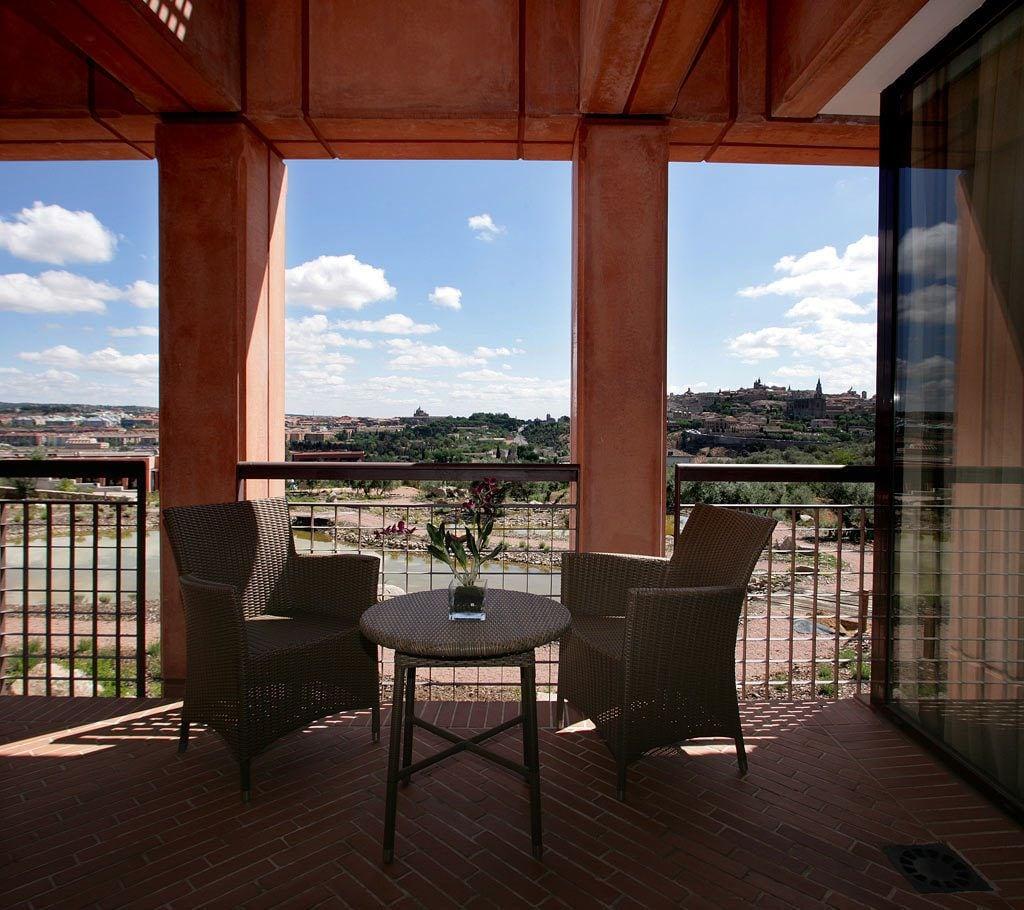 Hotel Cigarral El Bosque Tolède Extérieur photo A balcony